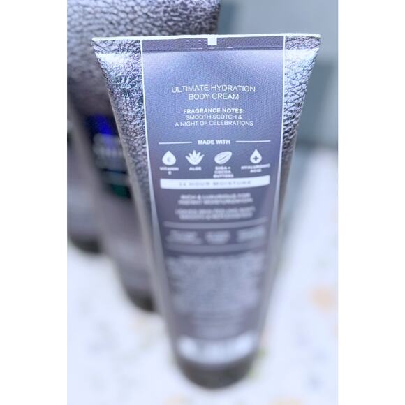 Bath & Body Works COUNTDOWN to MIDNIGHT Men's Ultimate Hydration Body Cream x3 - Picture 4 of 5